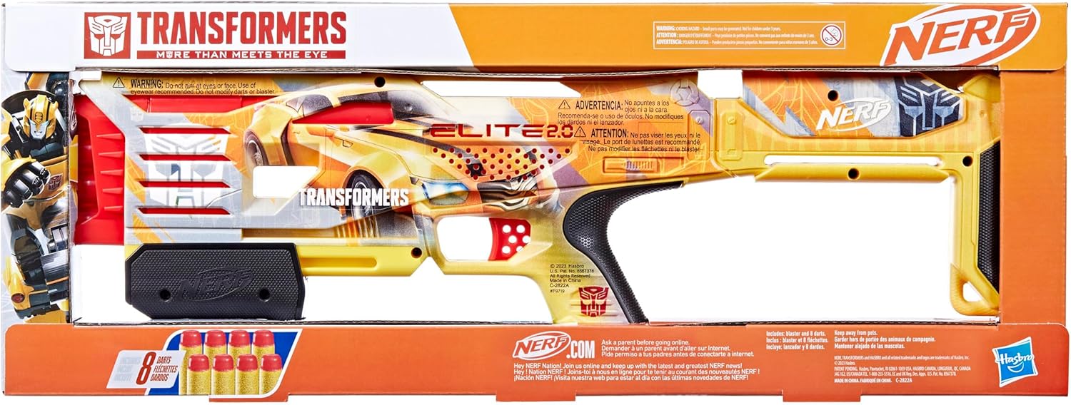 Nerf Elite 2.0 Transformers Bumblebee Blaster