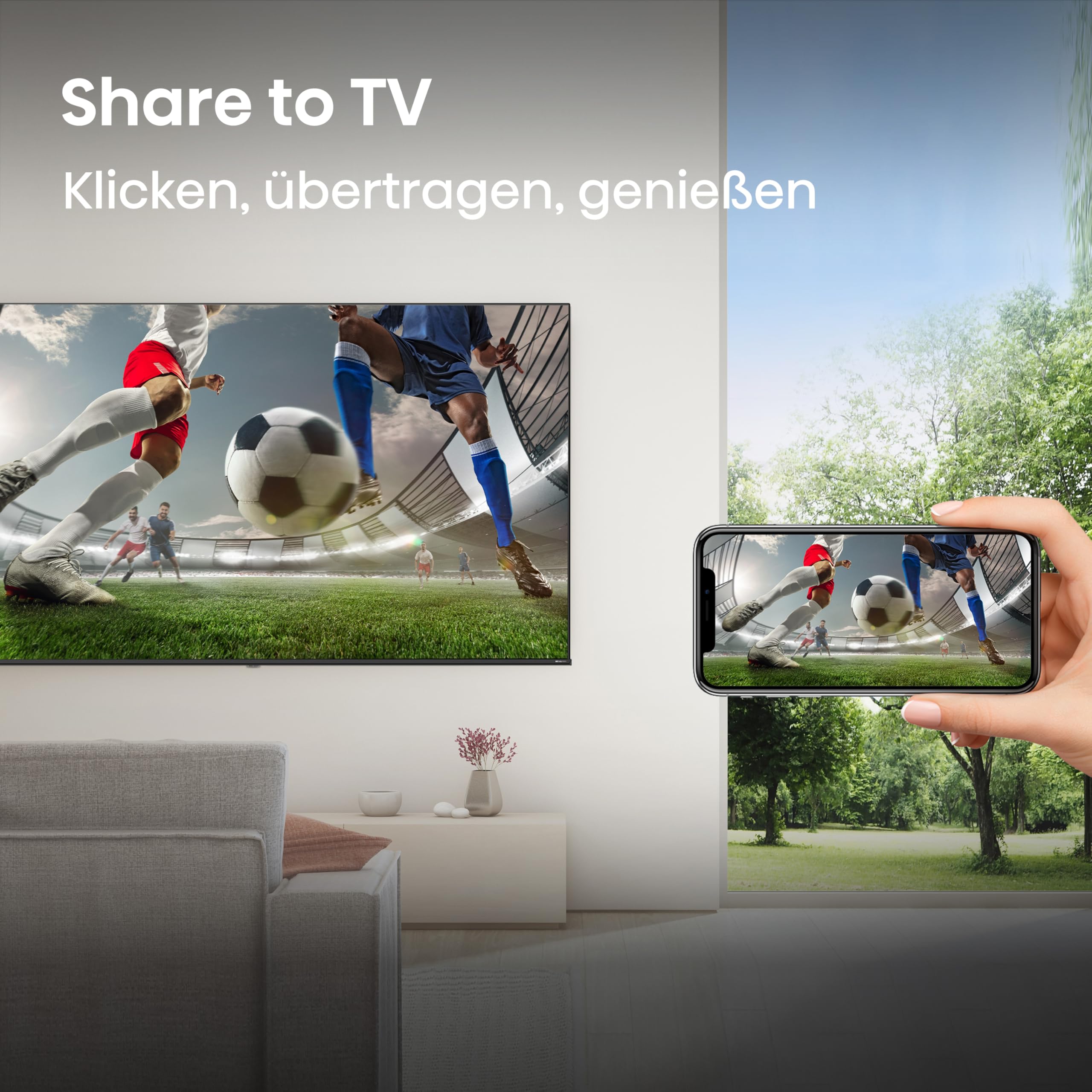 Hisense 40E4DS Fernseher 43 Zoll, 4K FHD Smart TV, Hi-View AI Engine, 60Hz Game Mode, Natural Colour Enhancer, Dolby Audio, DTS Virtual: X, Rauschunterdrückung, Airplay [2026]