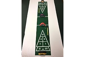 Dual-Use Shuffleboard and Golf Putting Mat: Perfect for Indoor Entertainment
