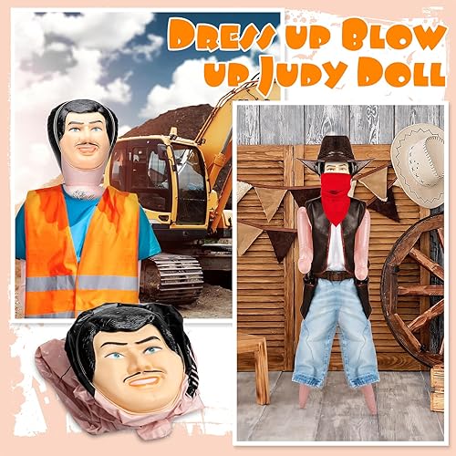 Miniatura 3 de Liliful Muñeca inflable de 59 pulgadas para despedida de soltera, accesorios de fiesta de Halloween, decoración de muñeca Fernandor