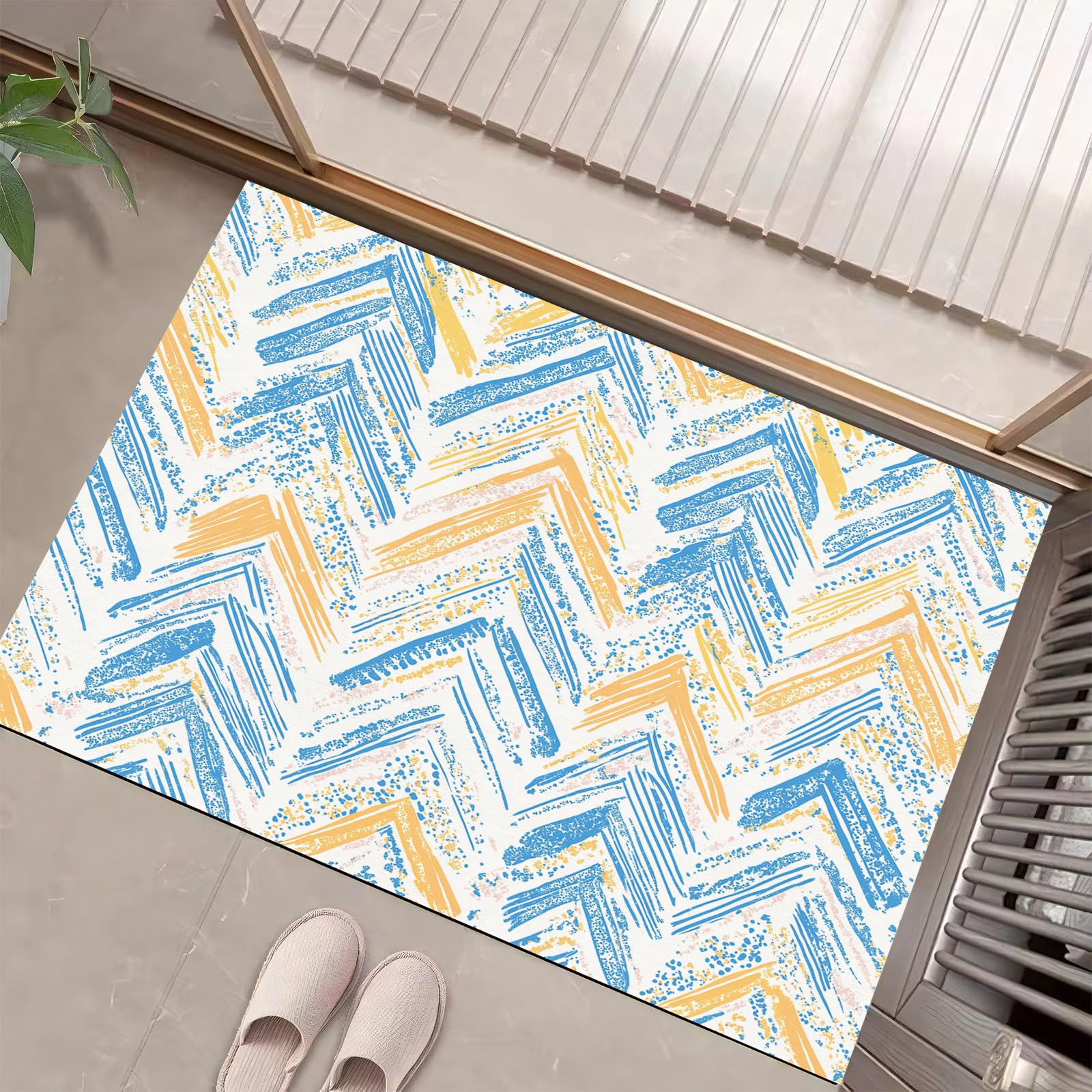 Paillasson intérieur extérieur 80x120 cm tapis entrée lavable