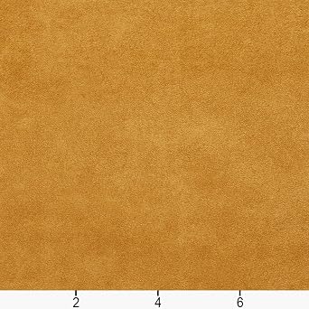 Gold Solid Microsuede Microfiber Suede Ultra Durable Upholstery Grade Fabric by The Yard - SKU: Dotson Cashew