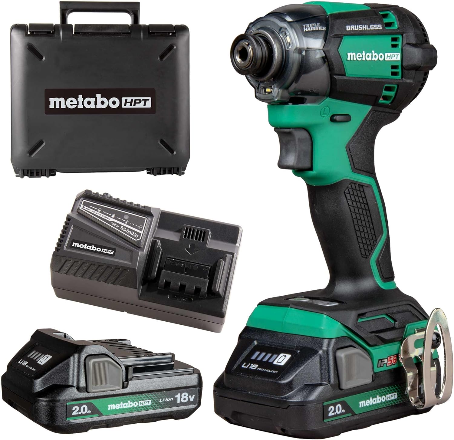 Metabo HPT 18V MultiVolt™ Cordless Triple Hammer BOLT Impact Driver Kit