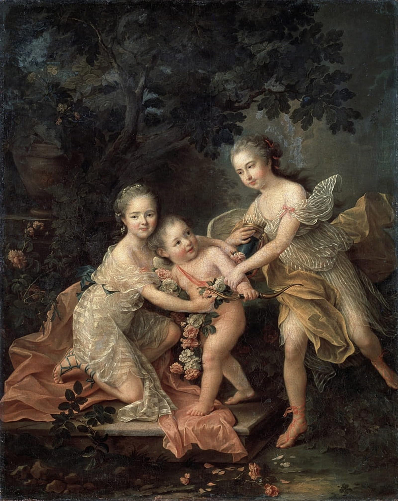 POSTERIIk Famous Animal Posters Vintage Picture Children of Louis by Francois Hubert Drouais Modern Wall Decor for Home Decor 60x90cm