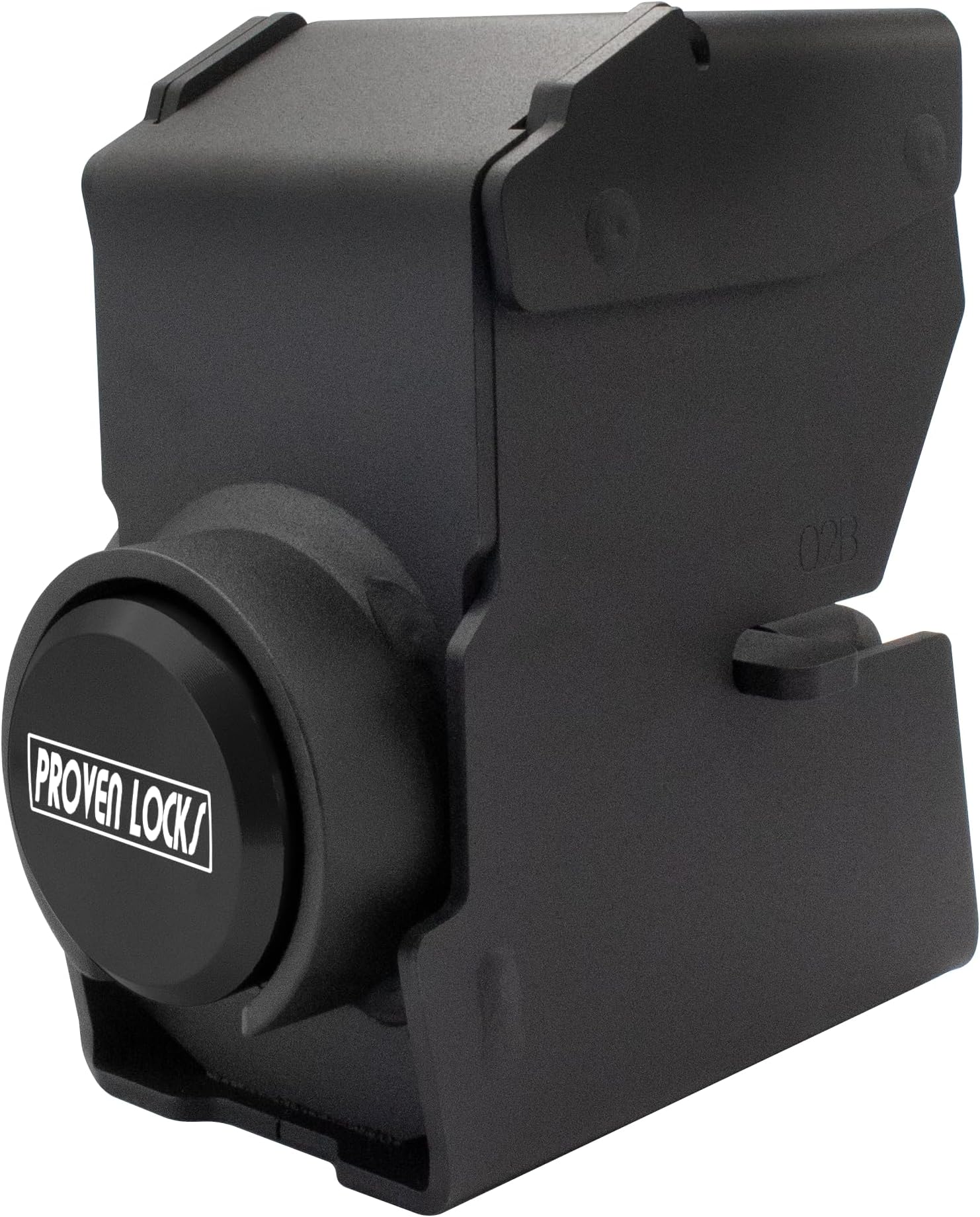 Proven Industries Model 2178 Trailer Lock, Fits 2-Inch Trailer Couplers, Made in The USA (Black-Square)