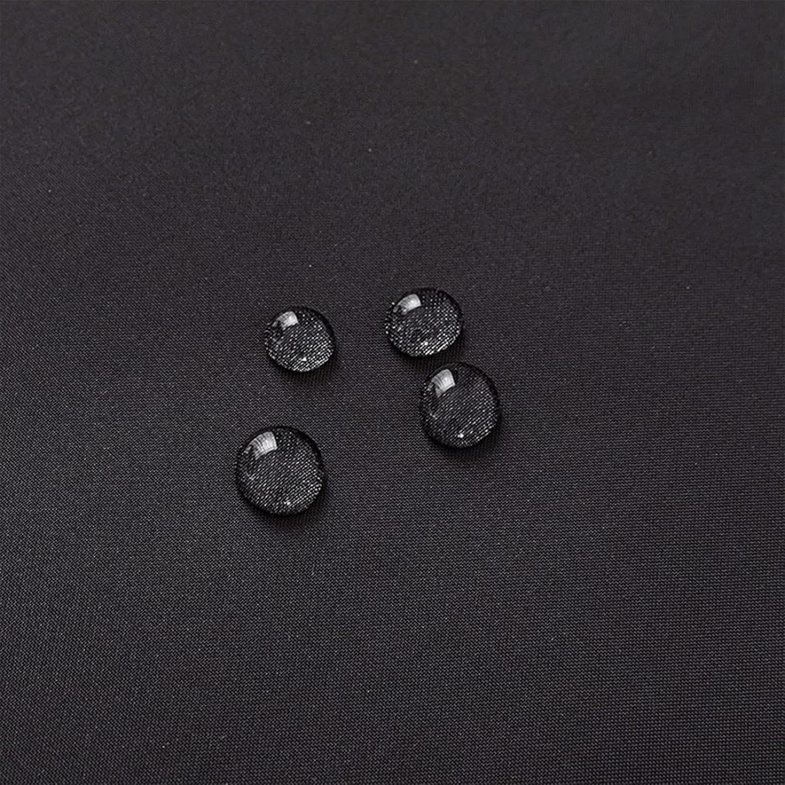 Rideau de douche extra long noir 140 x 265 cm – Lavable et résistant à la moisissure en polyester résistant pour salle de bain et pièce humide Design élégant