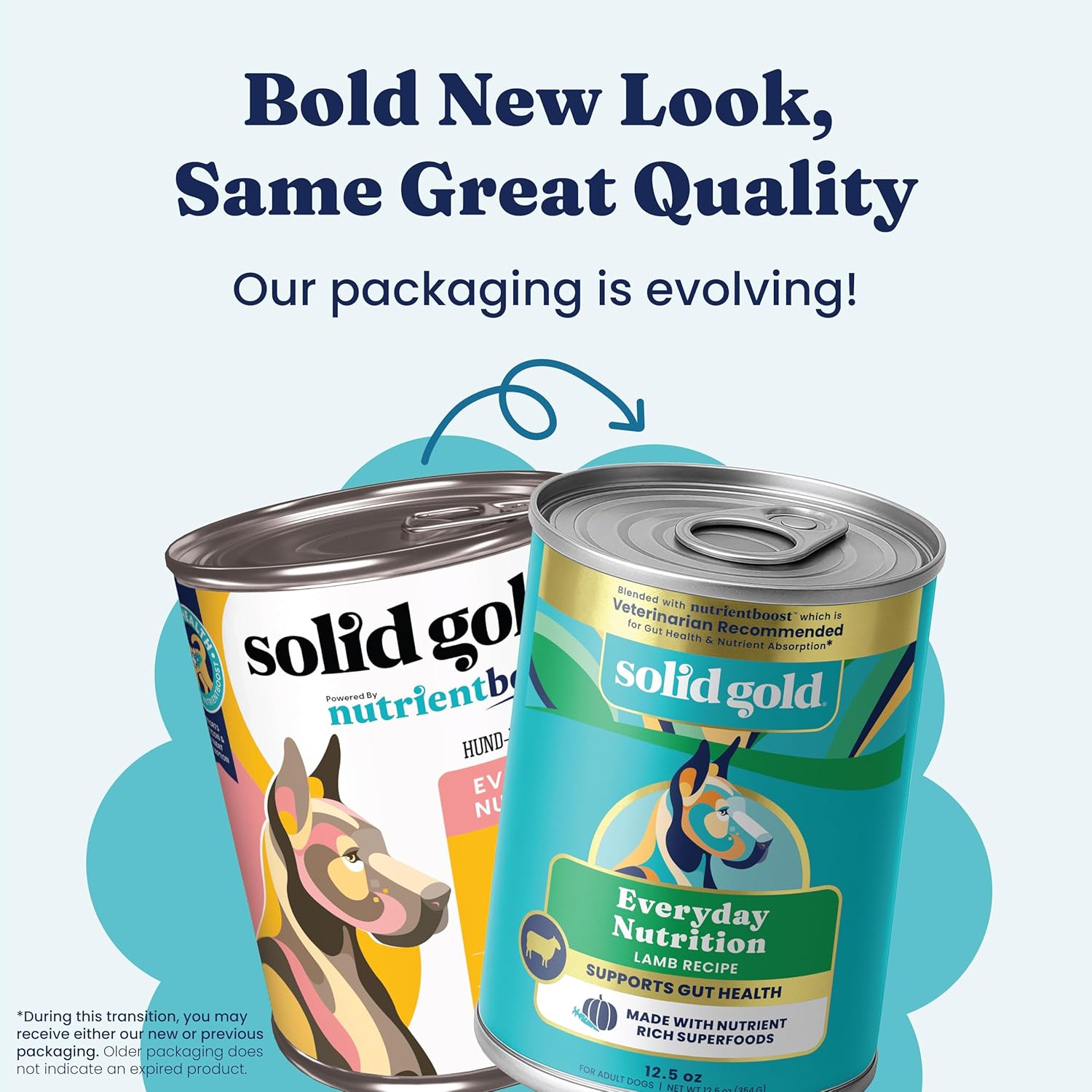 Solid Gold Canned Dog Food for Adult & Senior Dogs - High Protein Wet Dog Food w/Real Lamb, Whole Grains & Probiotics for Gut Health & Immunity - Small, Medium & Large Breed Dogs - 6ct 12.5oz Cans