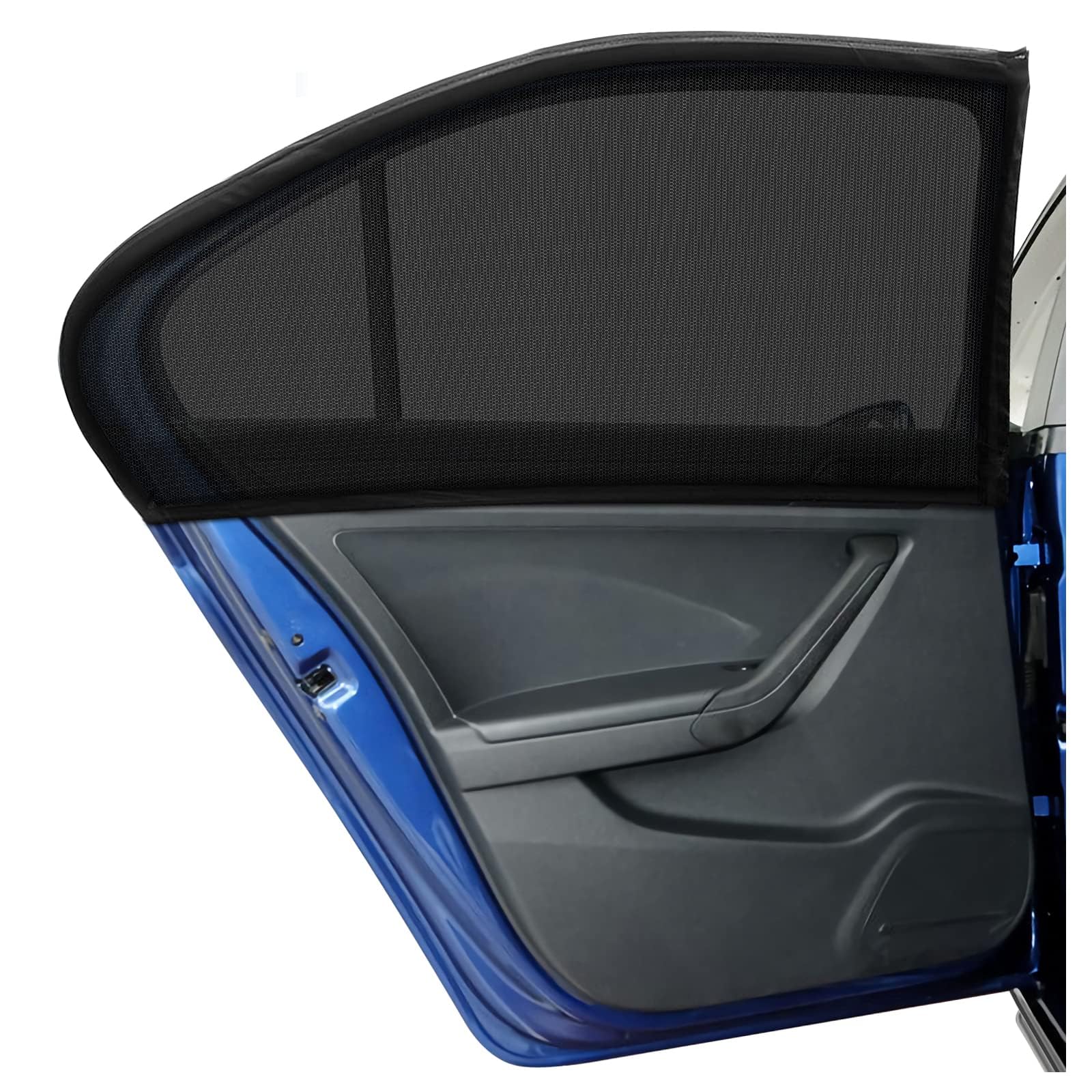 Tryagat 2 Pieces Car Window Sunshade Nets for BMW M2 Coupe (F87) 2015-2021, Stretchy Mesh Material UV Protection Breathable Mosquito Screen Easy Installation