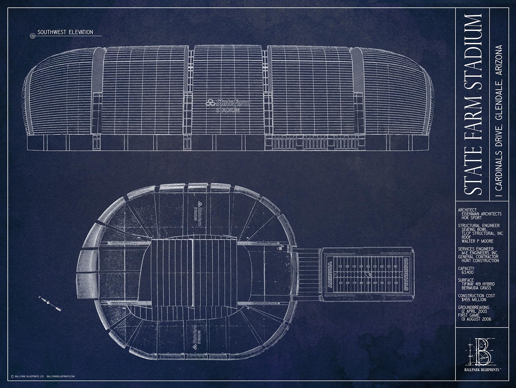 Ballpark Blueprints Anfield Style Print