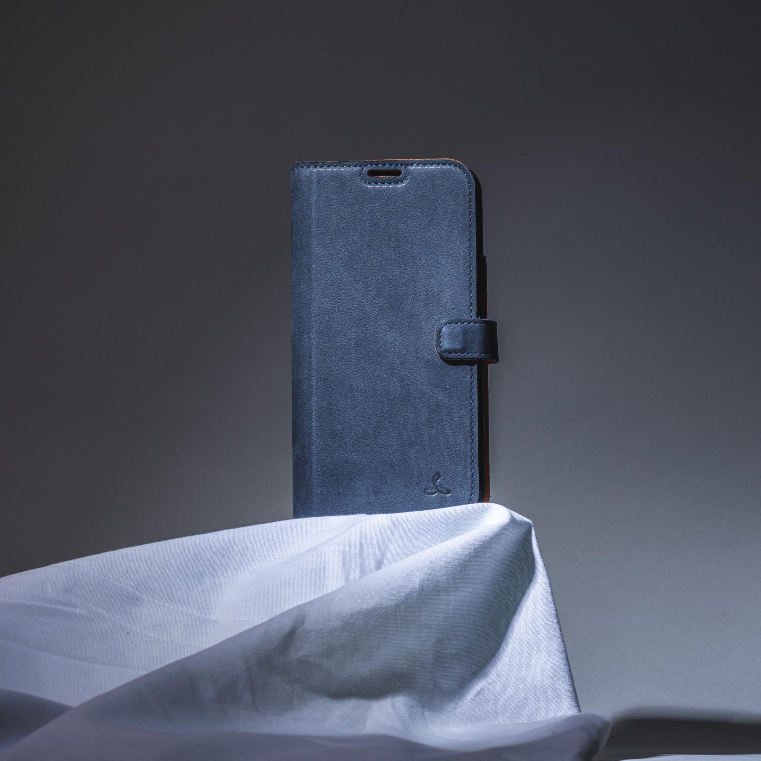 Snakehive Custodia a portafoglio in vera pelle per Google Pixel 11 Pro XL - Custodia a libro con scomparti per carte di credito e supporto (blu navy)