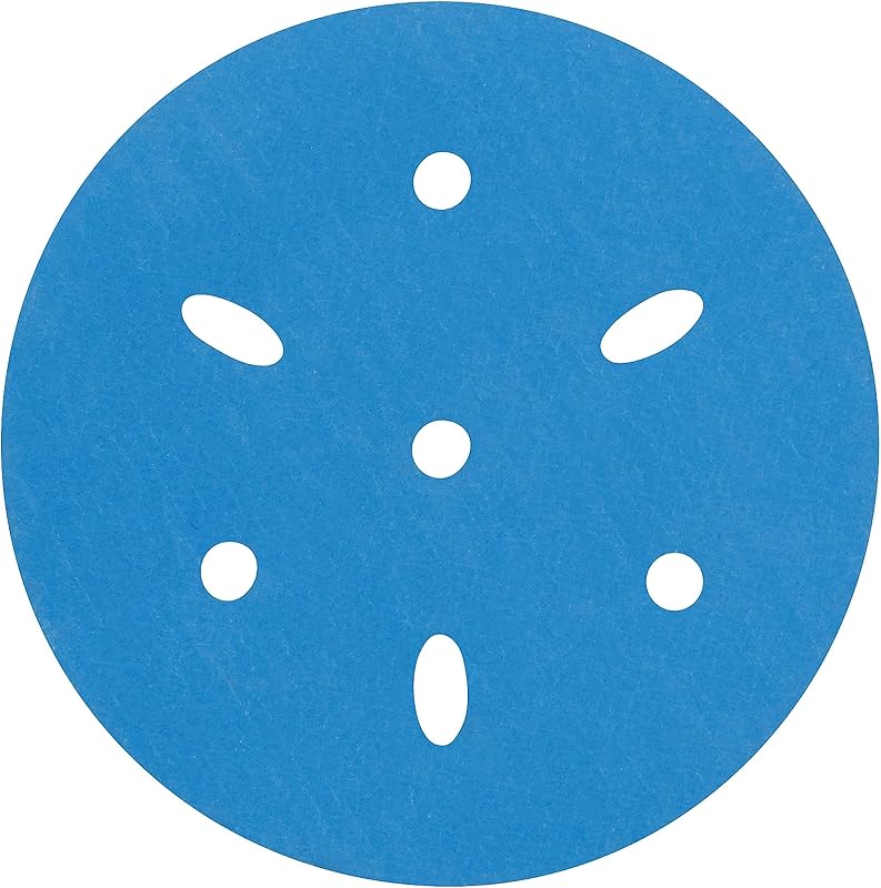 3M Hookit Blue Abrasive Disc 321U Multi-Hole, 36154, 3 in, 800, Pack of 50