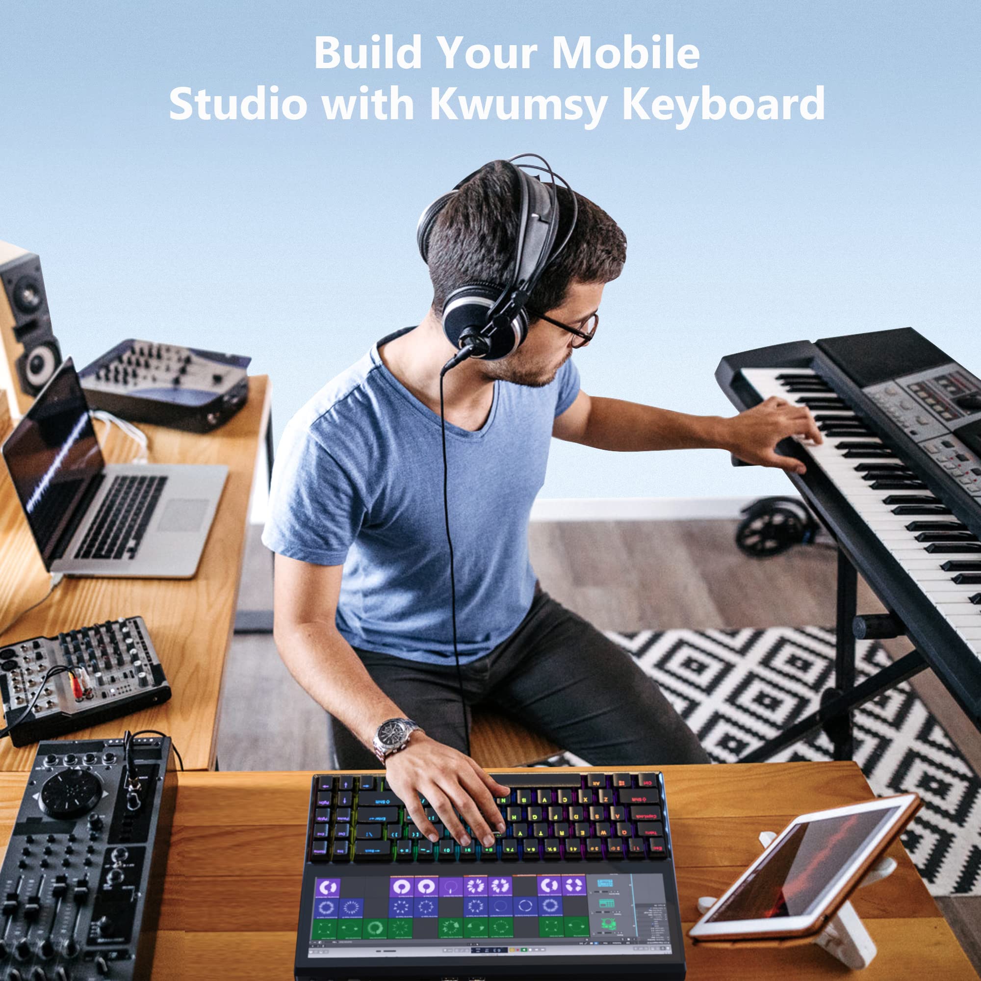 Amazon | Kwumsy K2ポータブルモニター分割画面キーボード12.6インチ