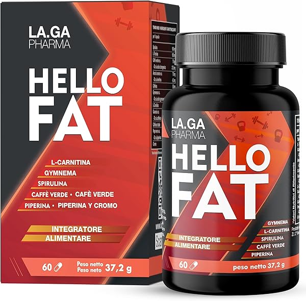 HelloFat Brucia Grassi Integratore with Spirulina