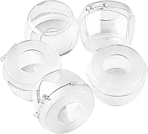 6 Pcs Cache-Boutons Cuisinière à Gaz - Protection Enfants - Max 4,2 Cm Diamètre, Hauteur 4 Cm - Sécurité Cuisine