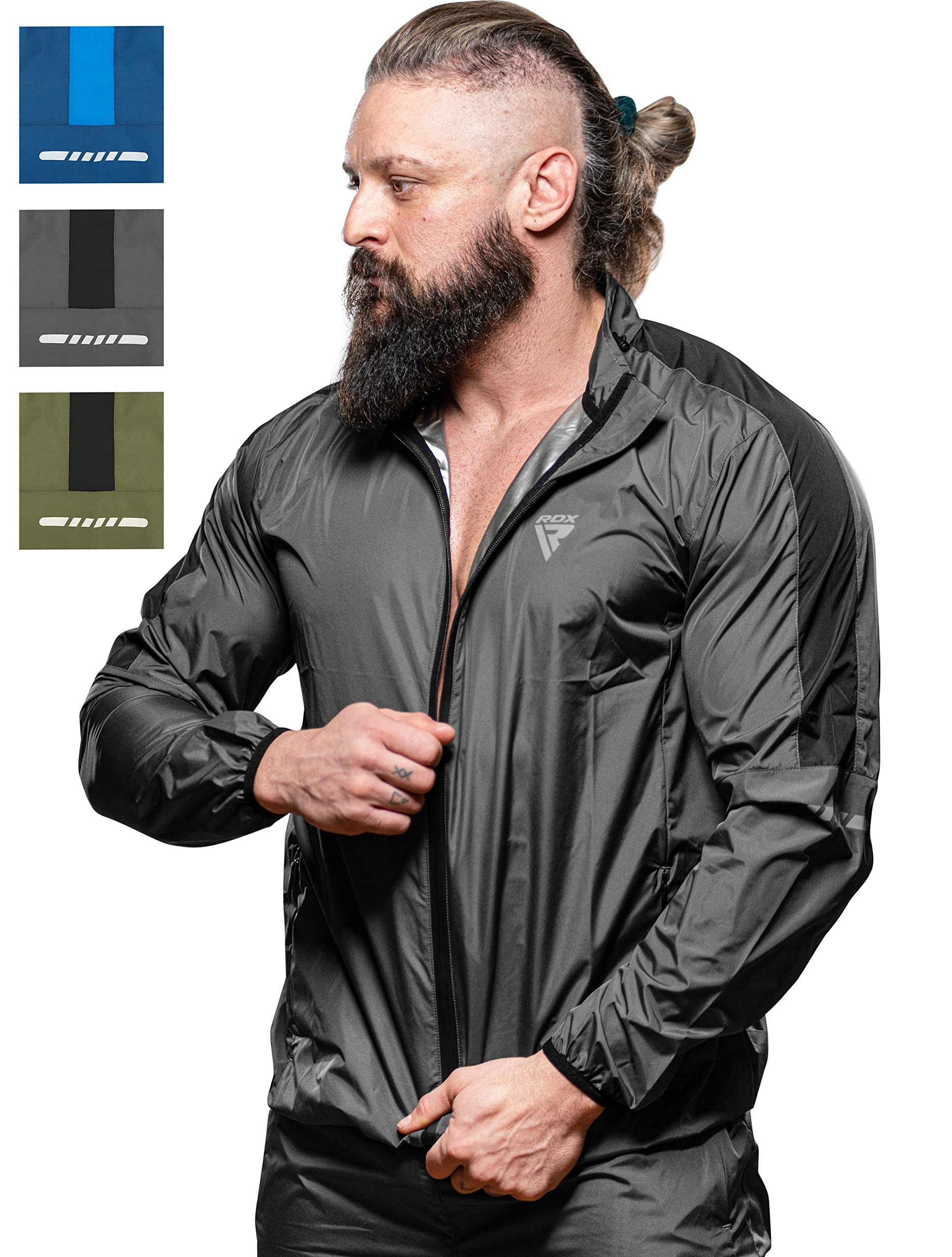 RDX Tuta Sauna Dimagrante Uomo Donna, Oeko Tex 100 Certificato, Tuta per Sudare Sport Fitness Boxe MMA Palestra Yoga Set