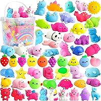 Vista 1 de 150 Pack Mochi Squishy Toys Kawaii Squishies Stress Relief Toys Pack Boys Girs Party Favors Bulk Birthday Gifts Valentines Day Gifts for Kids Easter