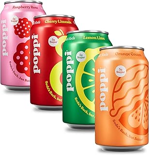 Poppi Sparkling Prebiotic Soda Beverage with Apple Cider Vinegar, Seltzer Water and Fruit Juice, Trend Setters Variety Pack, 12 Fl Oz, Pack of 12, Packaging May Vary