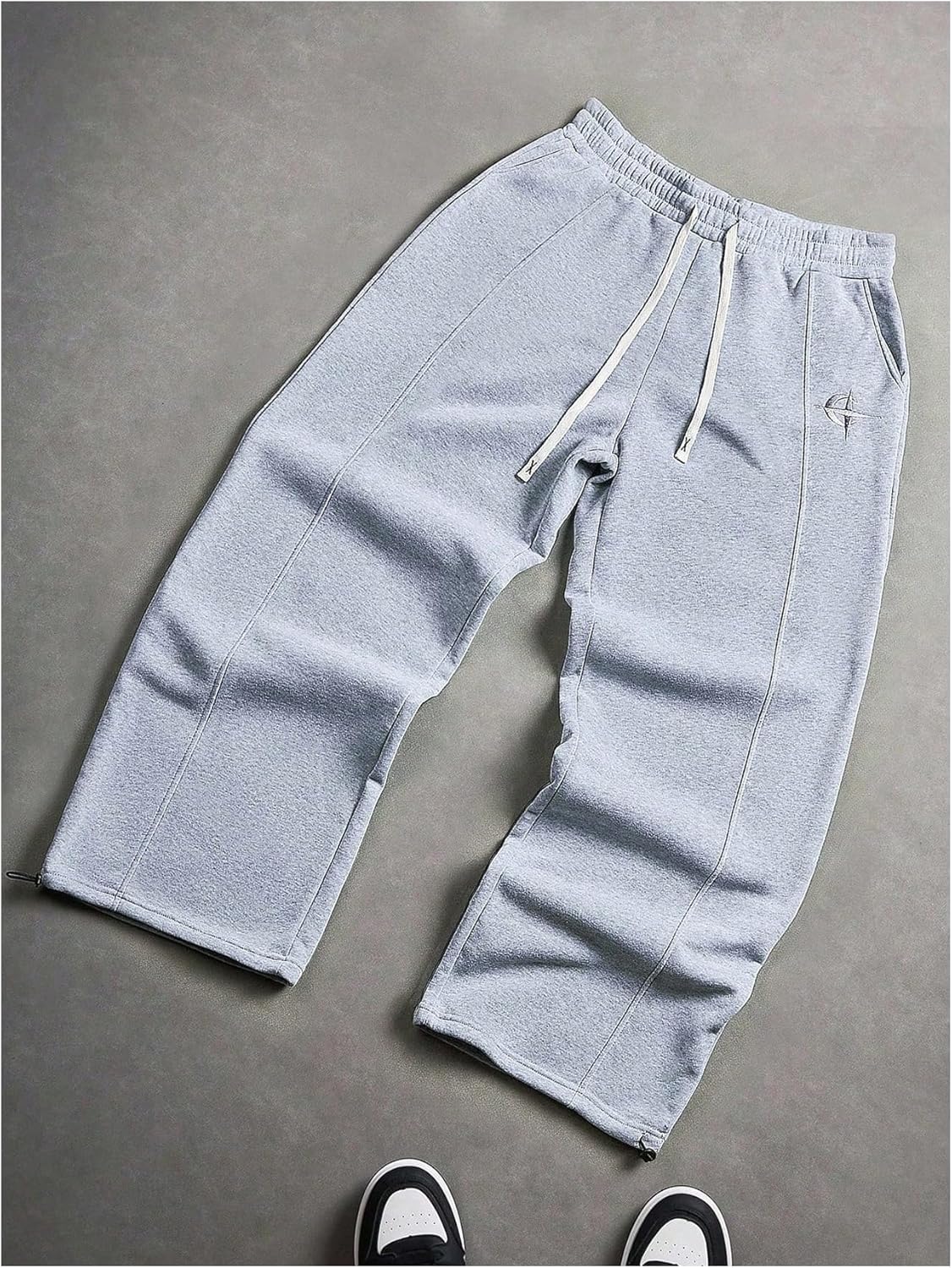 GORGLITTER Men's Low Waist Baggy Sweatpants Fall Casual Y2K Loose Wide Leg Track Hiking Joggers Sweat Pants with Pocket - Image 5