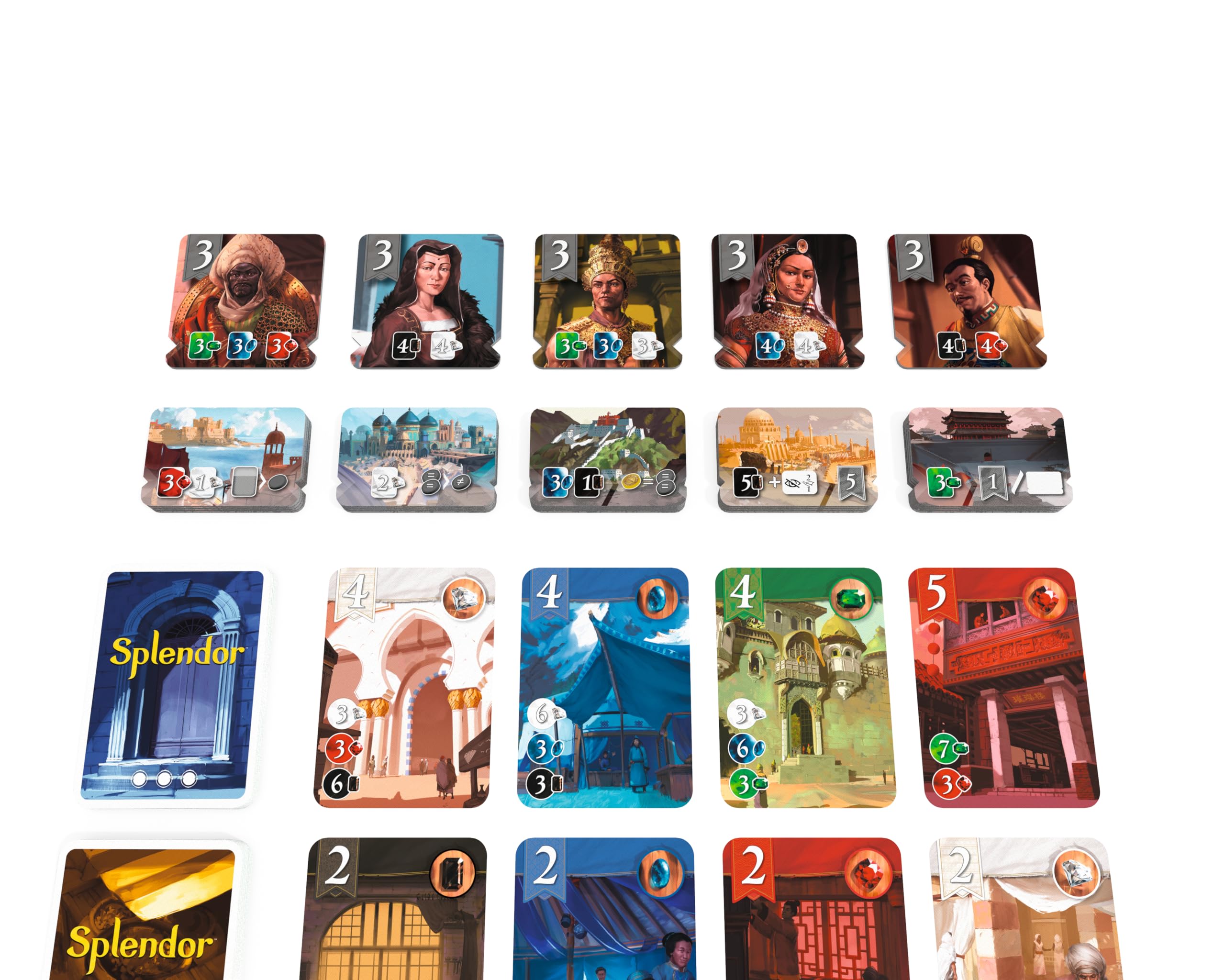 Splendor: Jedwabny Szlak (FR) - Rozszerzenie - Jeu de Cartes - Ponad 10-2 do 4 graczy - 30 do 45 min - Un jeu de Space Cowboys