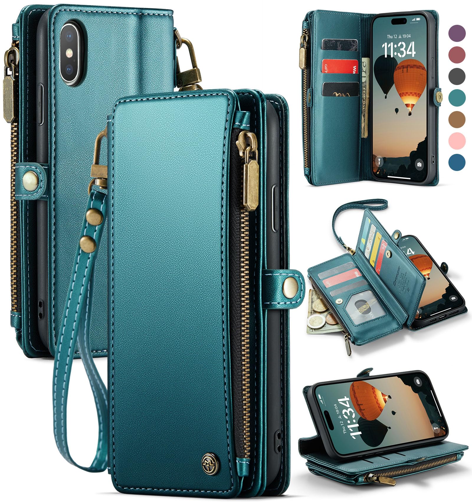 Defencase Compatible with iPhone Xs MAX Case Wallet