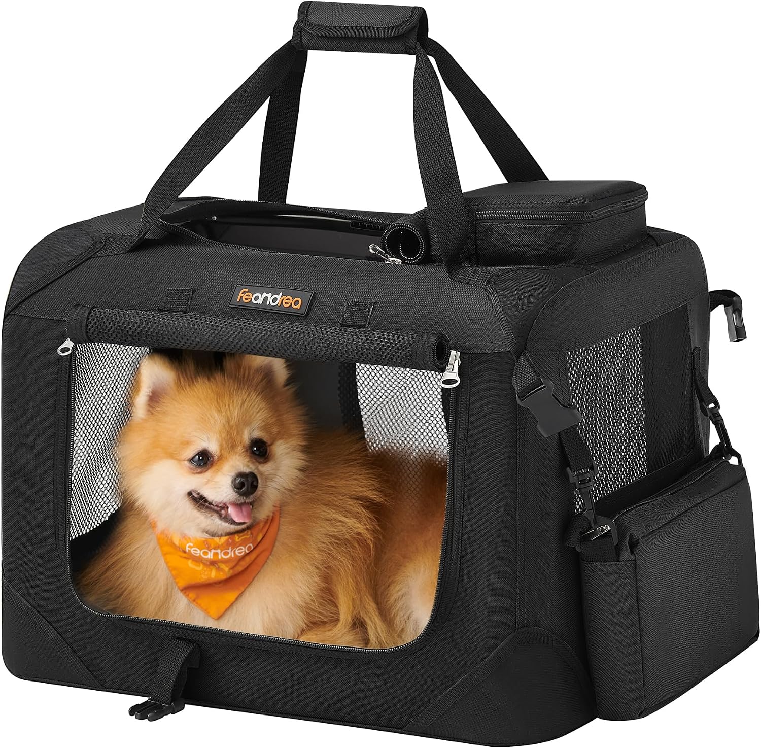 Photo inspiration: Soft Dog Crate With Handle Reference: Amazon Basics Soft Sided Fabric Travel Dog Crate With Mesh