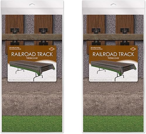 Miniatura 3 de Beistle Juego de 2 manteles para vías de ferrocarril
