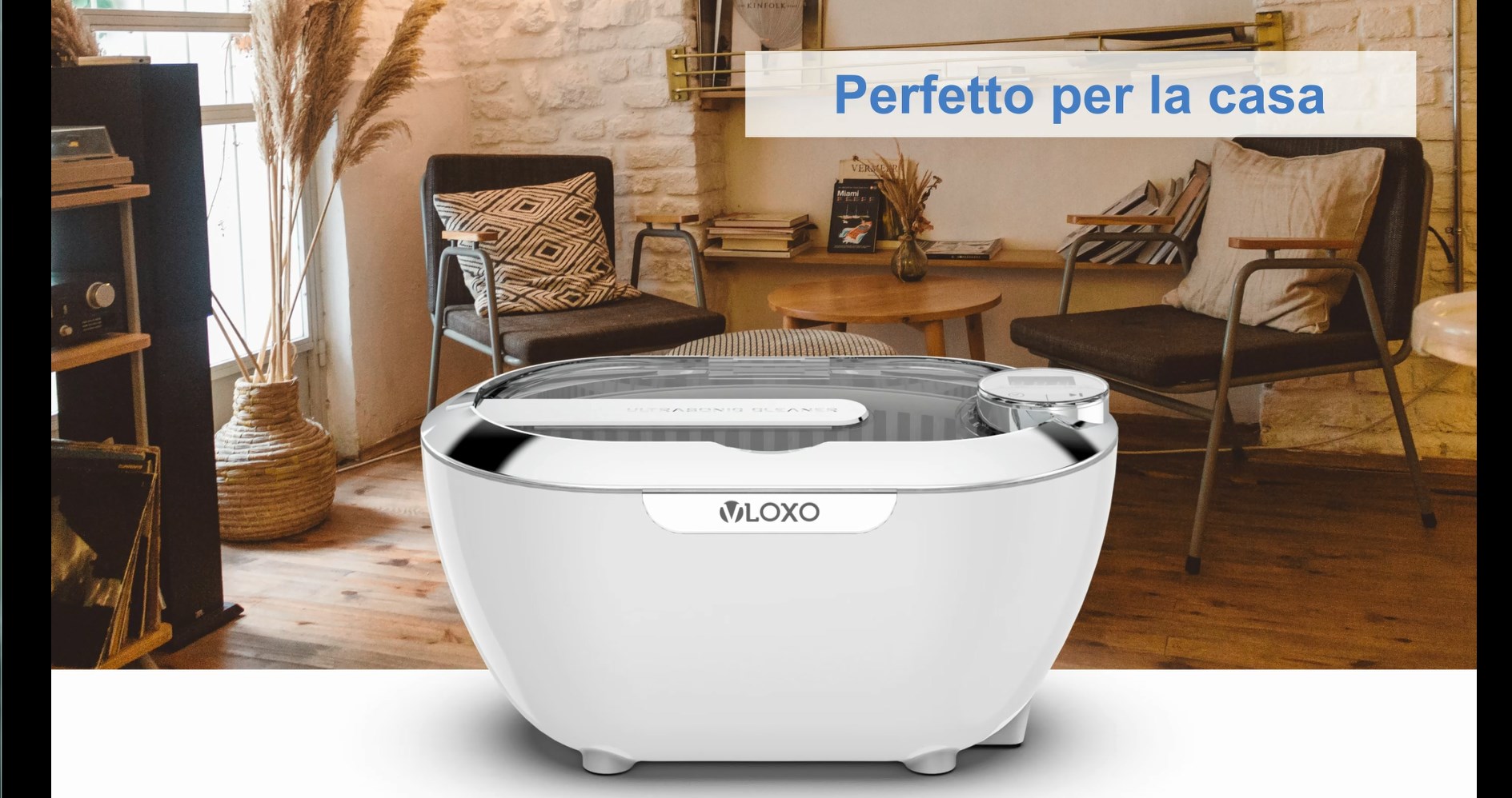 Pulitore A Ultrasuoni VLOXO 700ml - Per Gioielli, Orologi, Occhiali E Dentiere, Con 5 Modalità Di Tempo