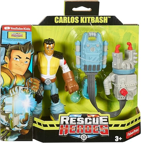 Miniatura 6 de Fisher-Price Rescue Heroes Carlos Kitbash, Multi, (Modelo: GFW62)