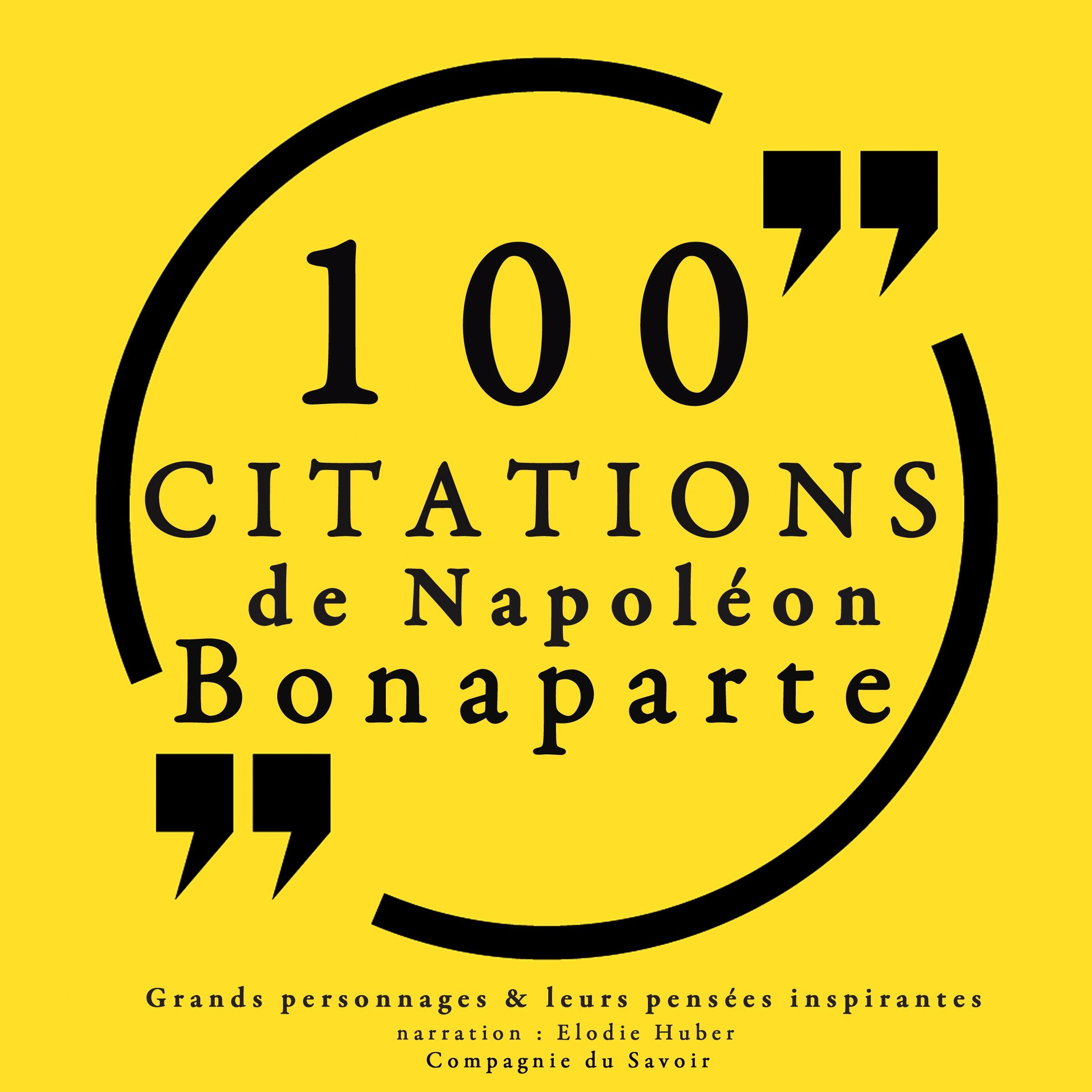 Cover art for 100 citations de Napoléon Bonaparte