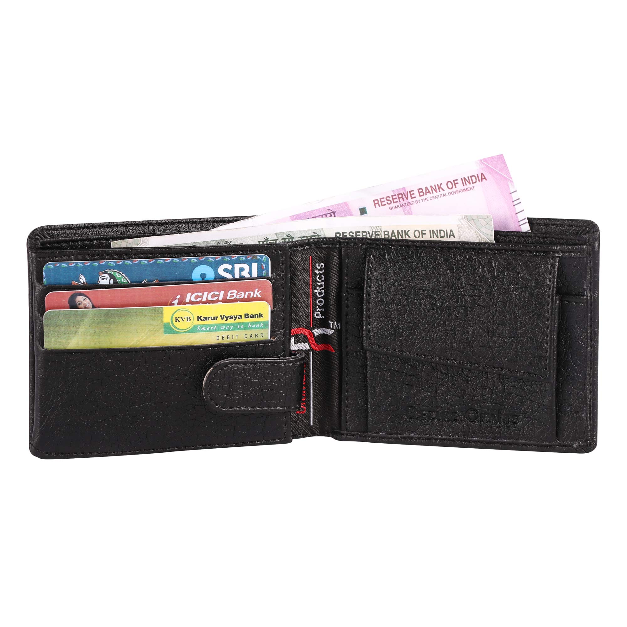 Dezire Crafts Men Casual, Party Artificial Leather Wallet (9 Card Slots) (Black1)-picture-42