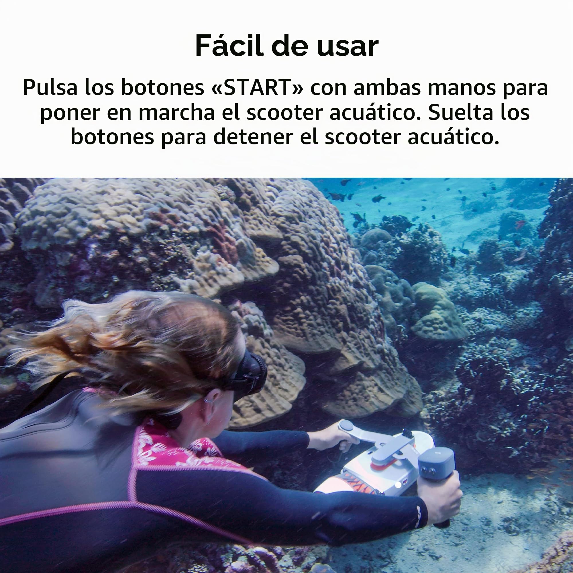 sublue WhiteShark Mix - Patinete subacuático con Motores duales, Compatible con cámara de acción, Deportes acuáticos, Buceo para niños y Adultos