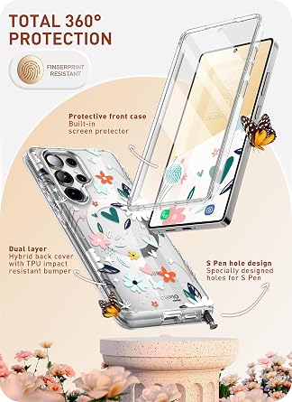 i-Blason Cosmo for Samsung Galaxy S25 Ultra Case with Built-in Screen Protector