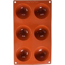 Matfer Bourgeat Gastroflex Half Sphere Mold, 2 3/4", 6 cavities