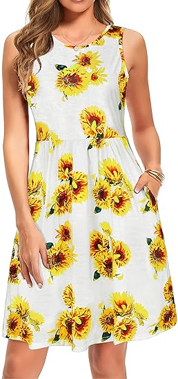 sunflower tshirt dress