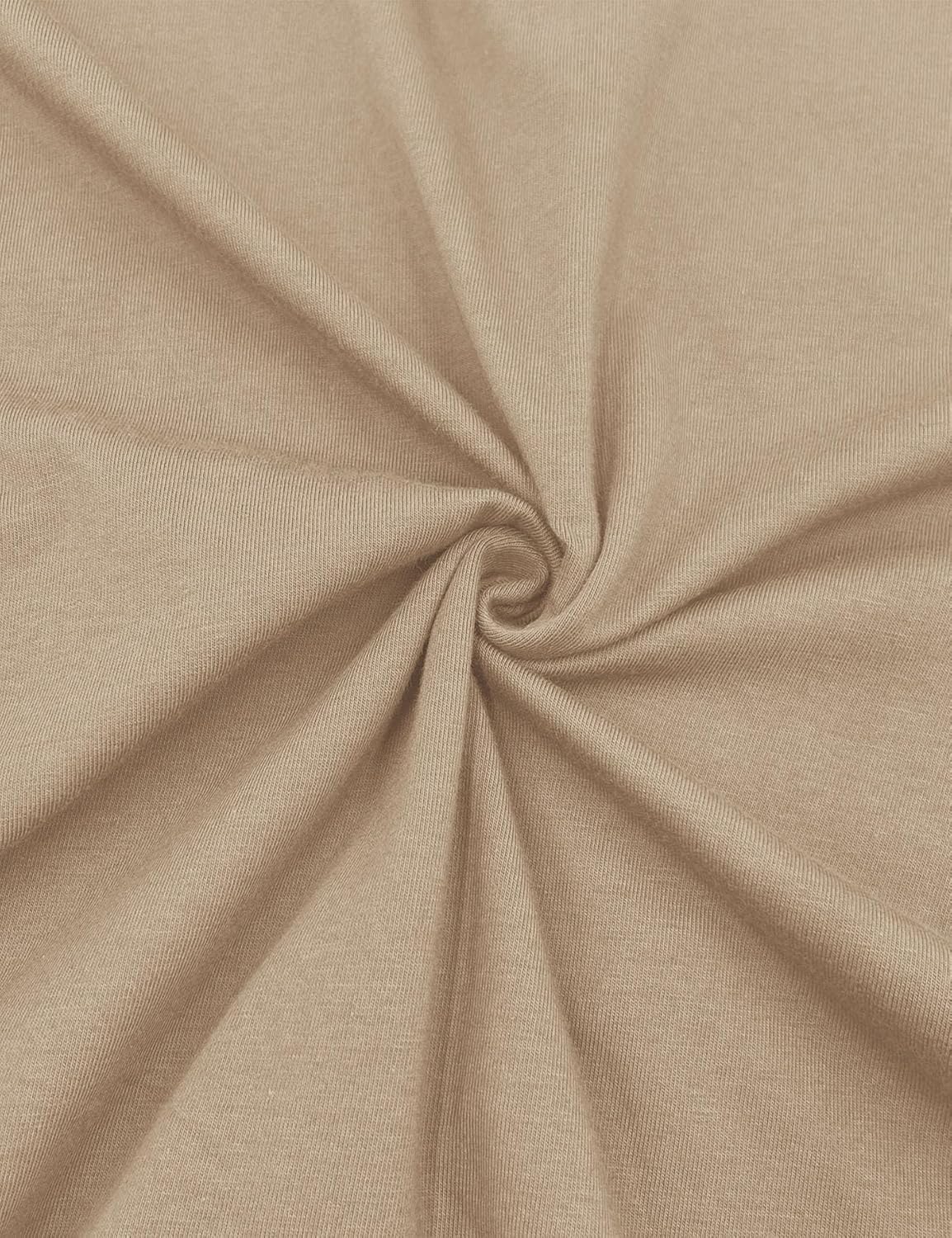 Men's Short Sleeve Round Neck T Shirts Boxy Raw Cut Tee Casual Basic Tops - Image 6