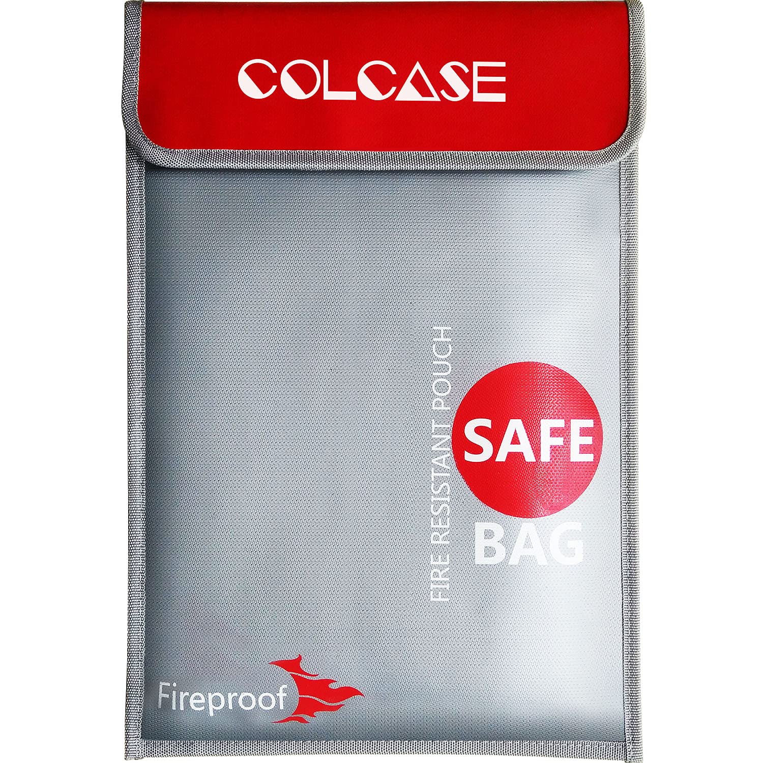 COLCASE Fireproof Document Bag (2000 ℉ )15 x 11 Inches Silicone Coated