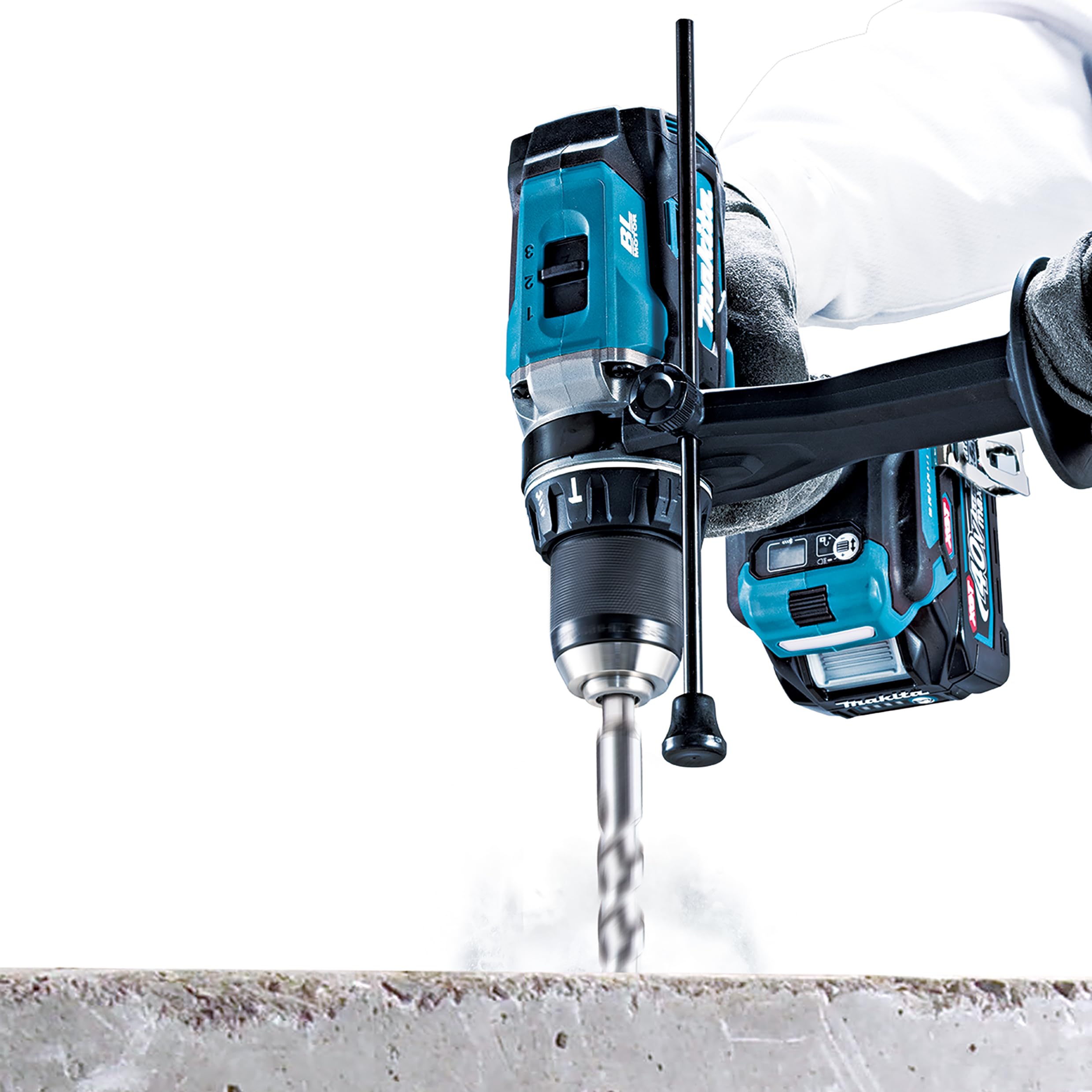 Makita HP003GU201 Akku-Schlagbohrschrauber, 40V max., 4,0 Ah, 2 Akkus, Ladegerät, im MAKPAC