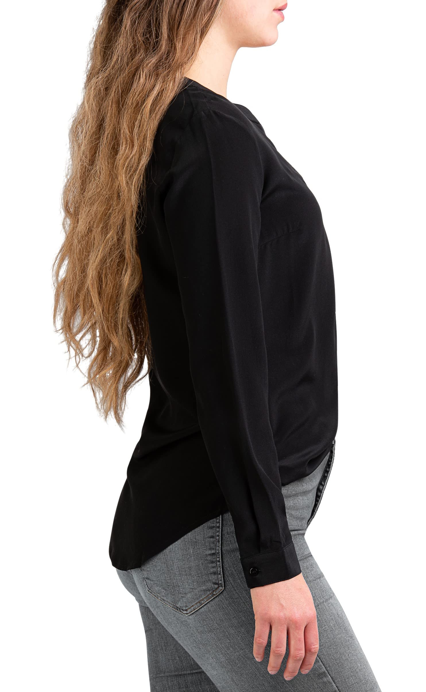 Posh Gear Donna Blusa de Seta Nobicetta 100% Seta