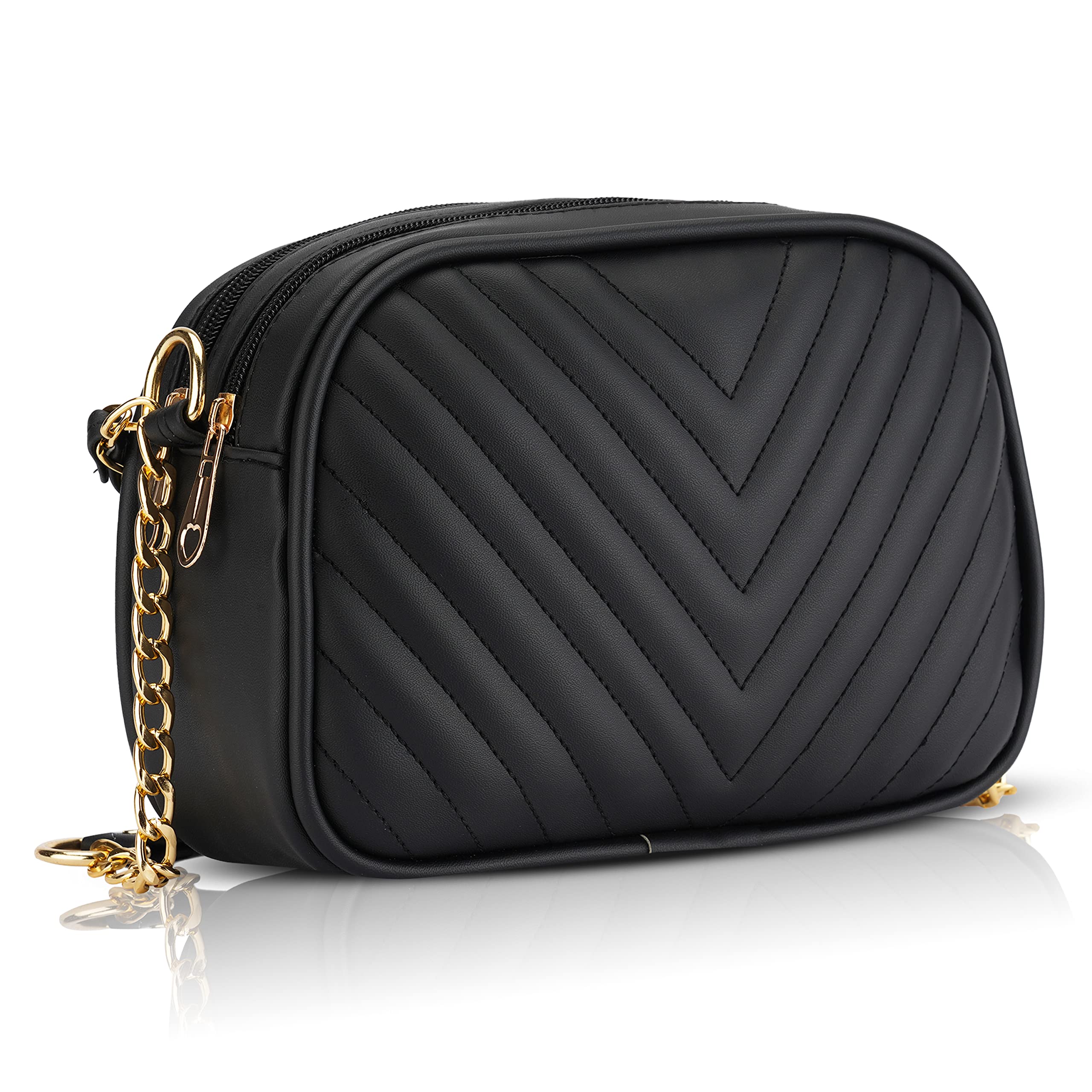 See full amazon price history chart for ROSS BROWN Voguish Quilted Sling Bag for Girls/Womens (Black) | Stylish Side Shoulder Crossbody Bags For Girls ROSS BROWN Voguish Quilted Sling Bag for Girls/Womens (Black) | Stylish Side Shoulder Crossbody Bags For Girls (B0B54HFMF5) Amazon Price History, Amazon Price Tracker