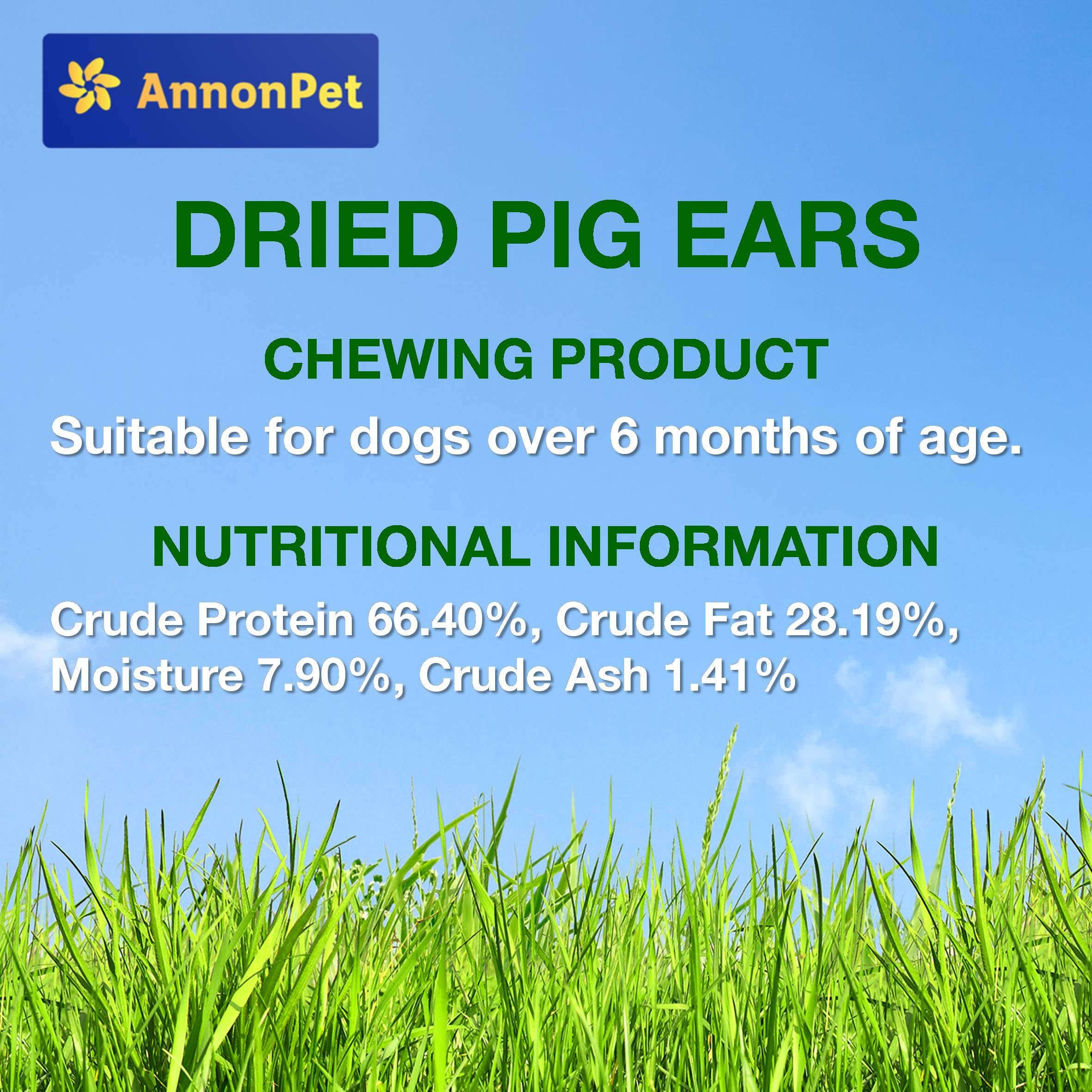Oreilles de porc séchées – 10 pièces naturelles – Snack à mâcher savoureux – Riche en protéines – Sans additifs – Idéal pour toutes les tailles