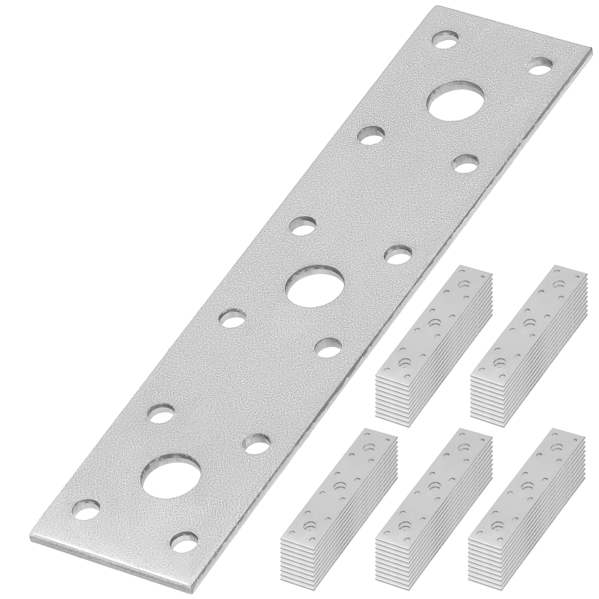 KOTARBAU® 50 x Connecteur Droit de 150 x 35 mm | Tôle perforée | Plaque Acier | Équerre Plate | Pattes de Fixation