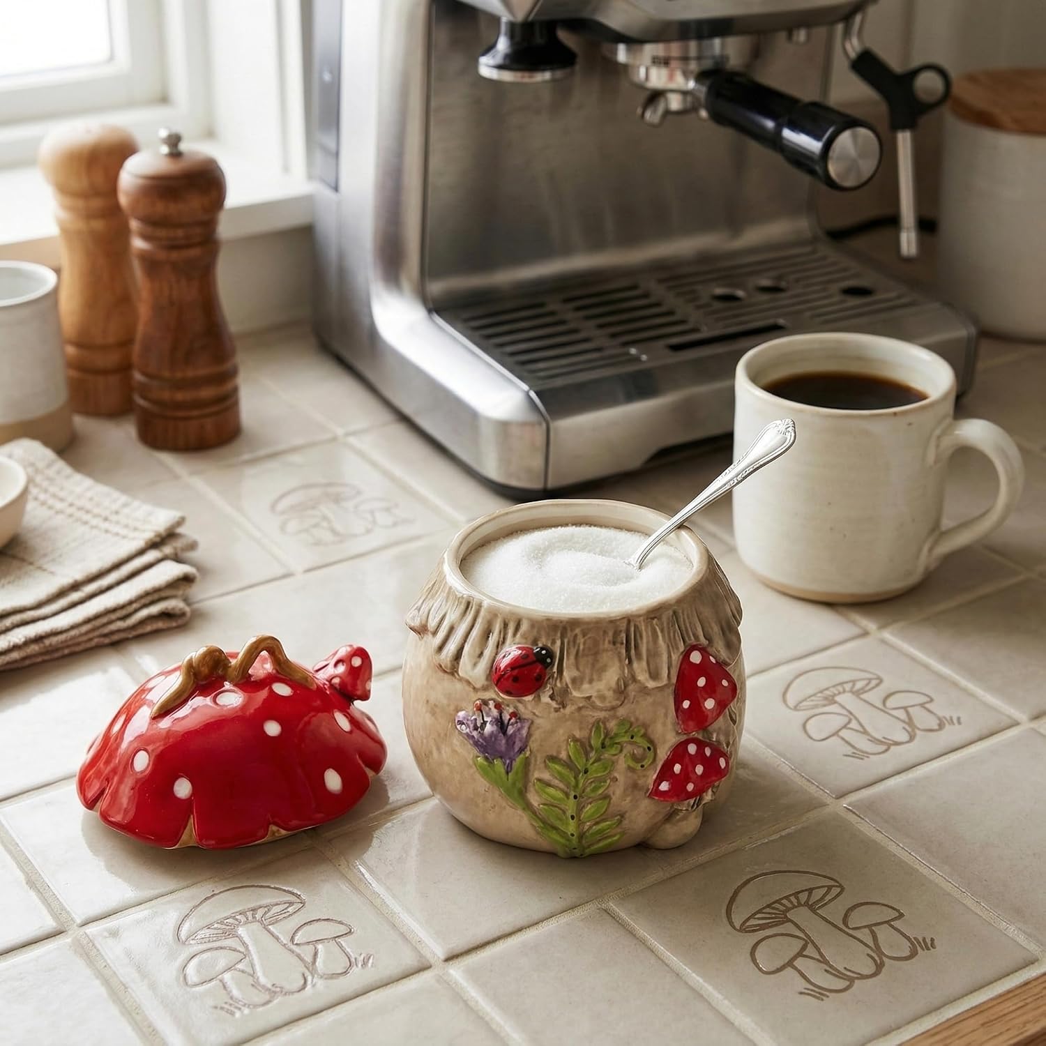 MUSHROOM SUGAR BOWL