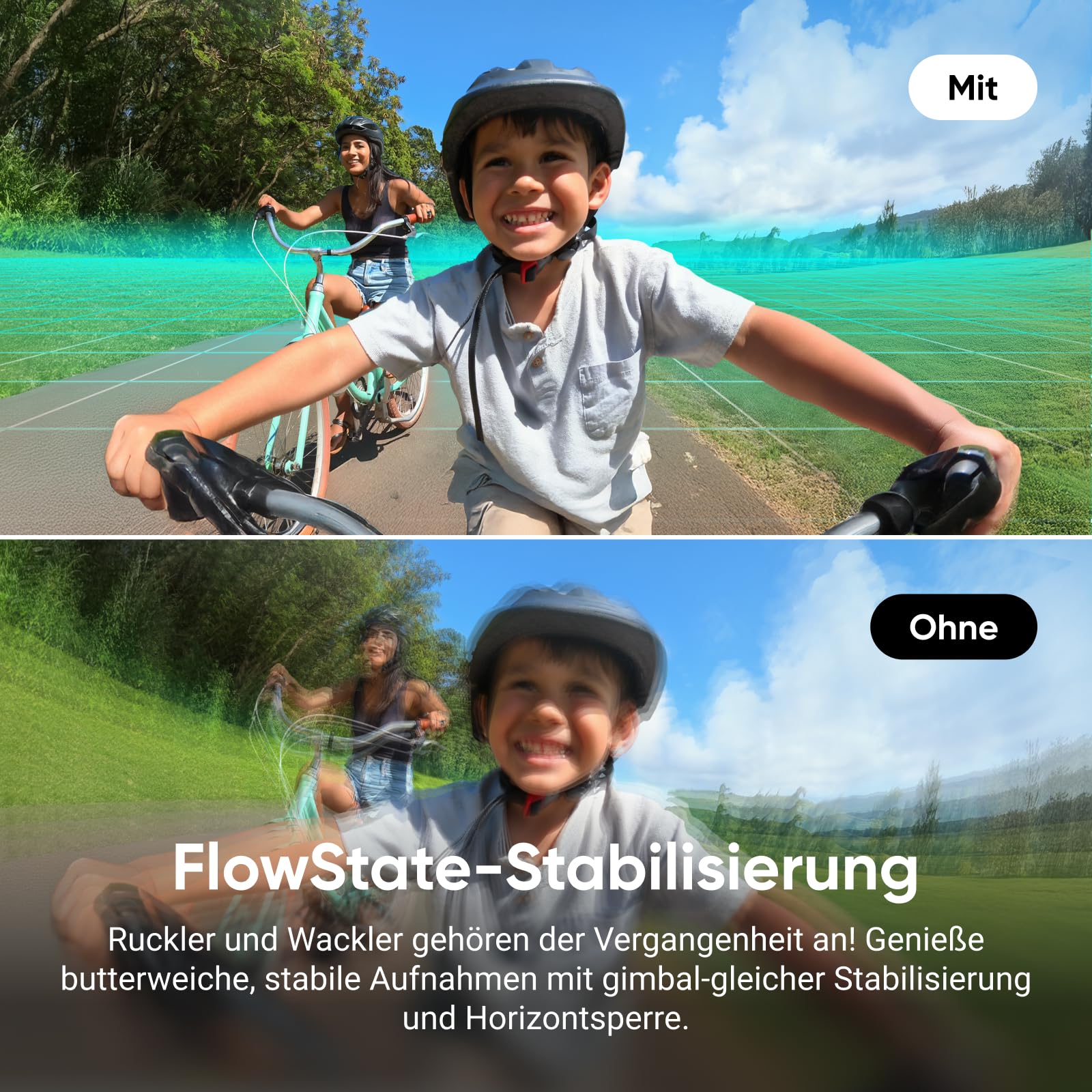 Insta360 GO 3S 128 GB 4K Mini Vlog Kamera, Stabilisierung, 140 min Akku, 10 m wasserdicht, KI-Bearbeitung, Apple Find My