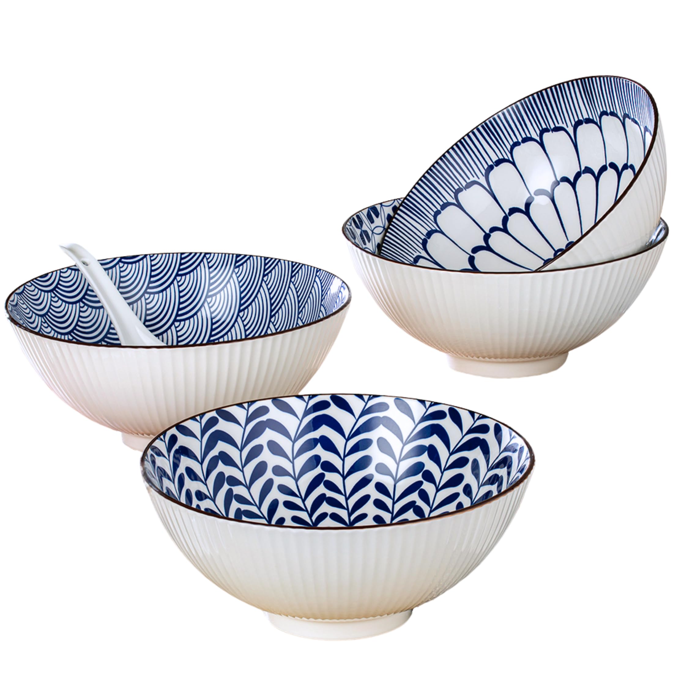   Soup bowl 5枚セット Handcrafted Japanese Soup Bowl Set – – Sakitime