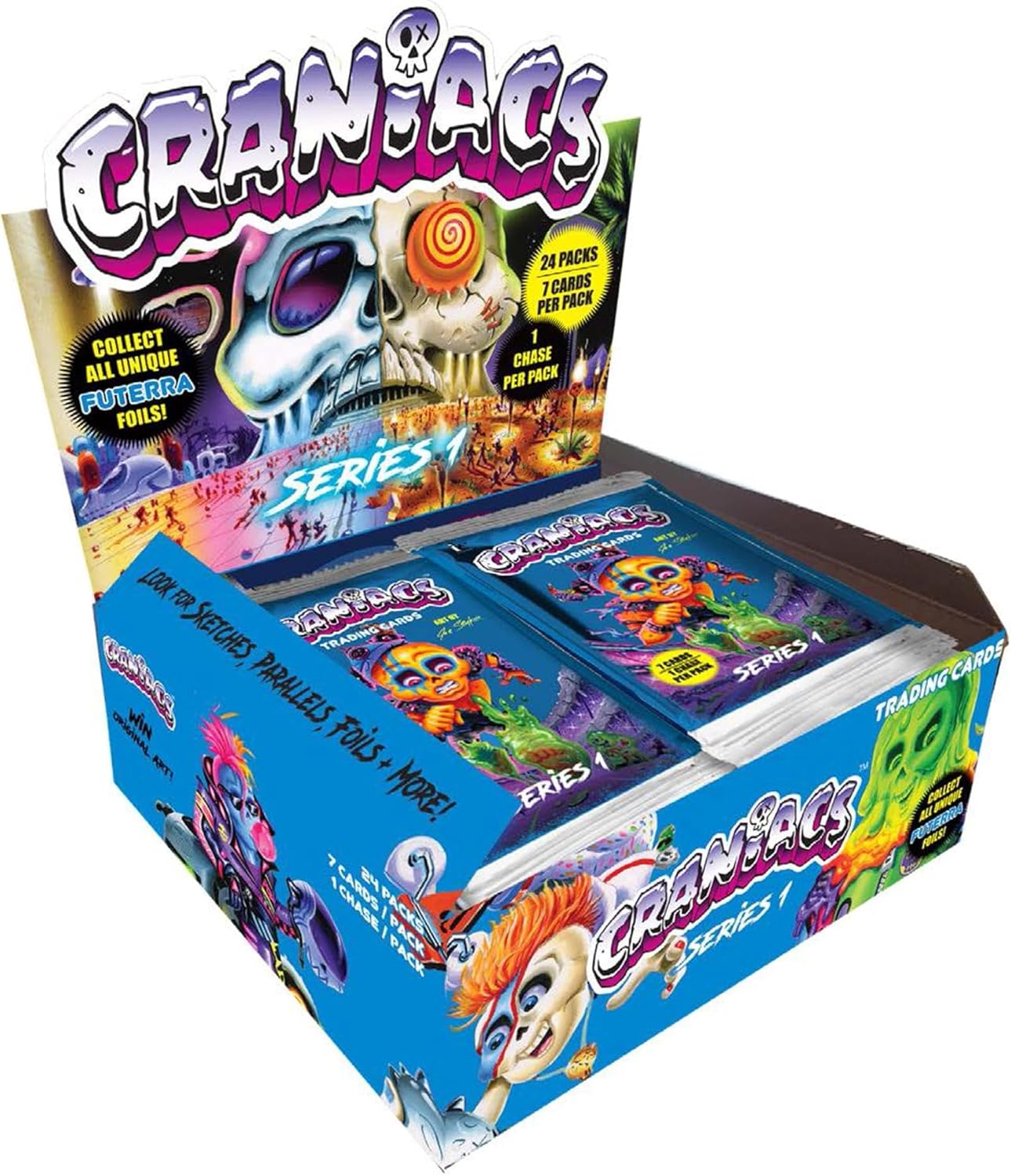 Craniacs Trading Cards Series One Hobby Box | 24 Packs Per Box