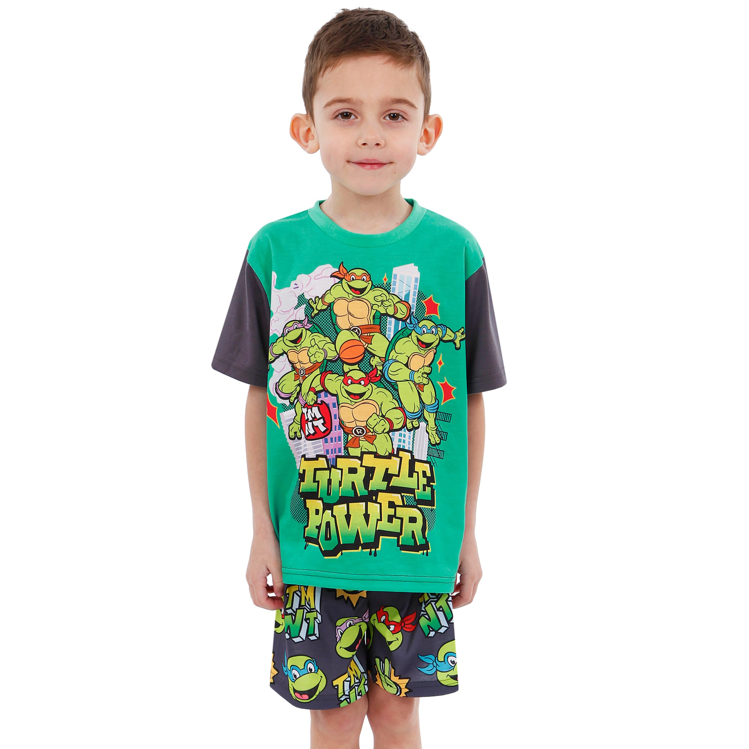 Teenage Mutant Ninja Turtles Pijama Pijamas Niño Verano | Pijama Corto TMNT