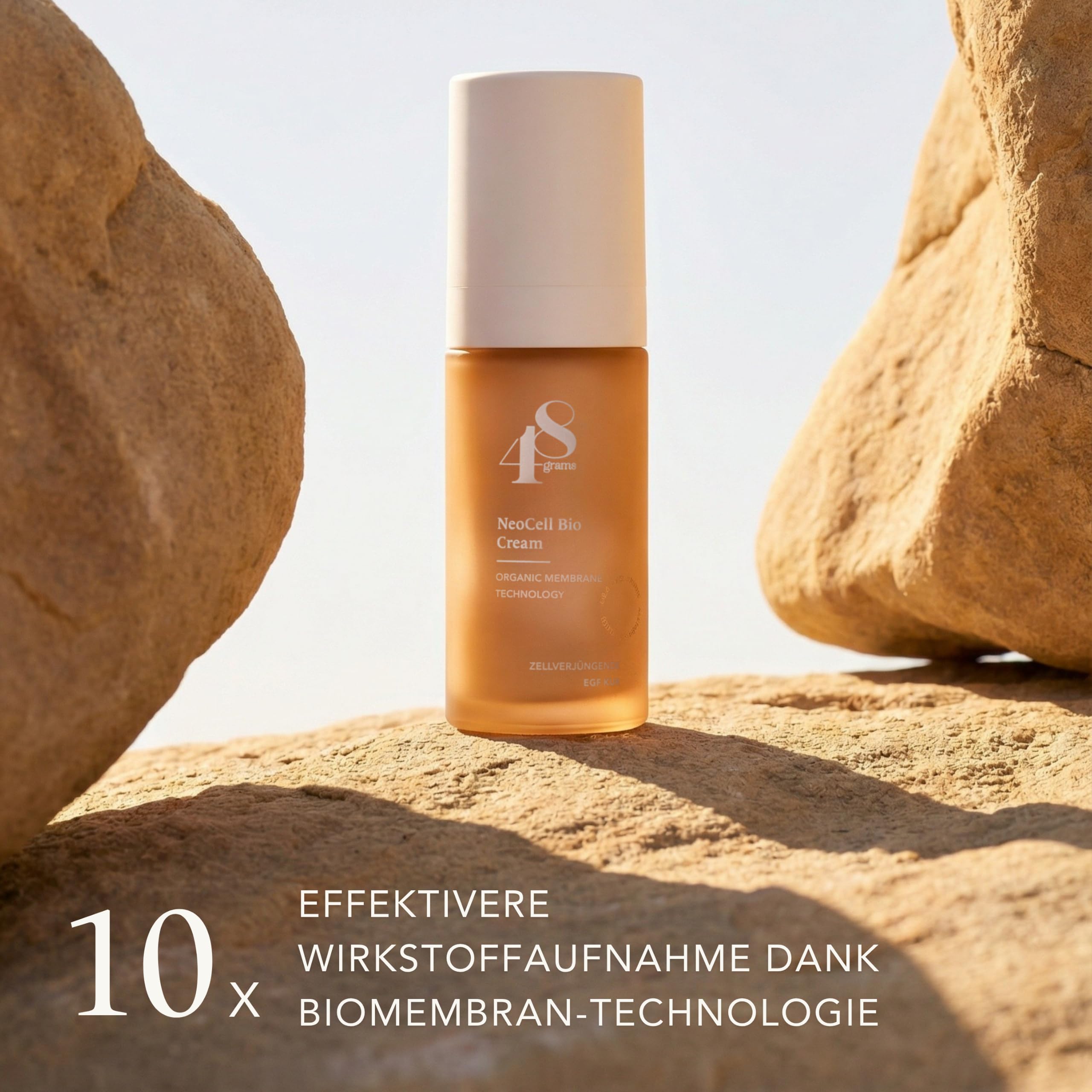NeoCell Bio Cream – EGF Regenerationscreme mit Epidermal Growth Factor & Biomembran Technologie – Anti Aging Gesichtscreme für Hautstraffung Kollagenaufbau & Faltenreduktio