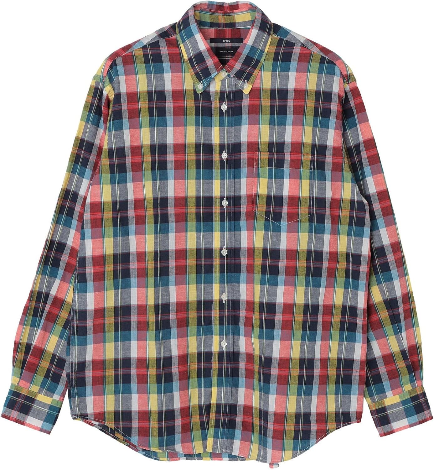 チェックボタンダウン長袖シャツ Gymphlex｜ギンガムチェック ボタンダウン 長袖 シャツ gy-b0198mgg-mn