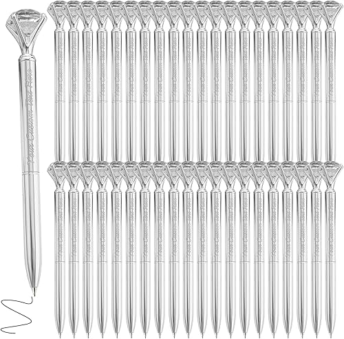 Miniatura 10 de Betenshtresk Bolígrafo de diamante personalizado, bolígrafo de cristal personalizado, bolígrafo grabado de metal con nombre y texto, gemas