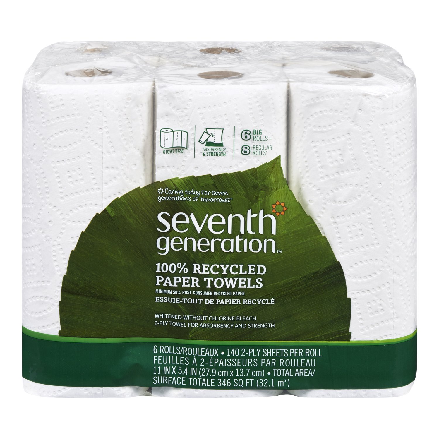 Amazon.com: Seventh Generation Paper Towels, 100% Recycled Paper